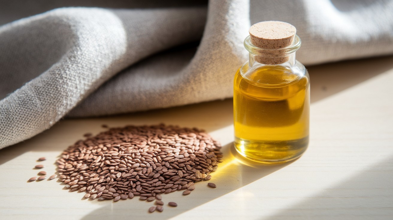 olej lniany na twarz zapycha - obraz główny